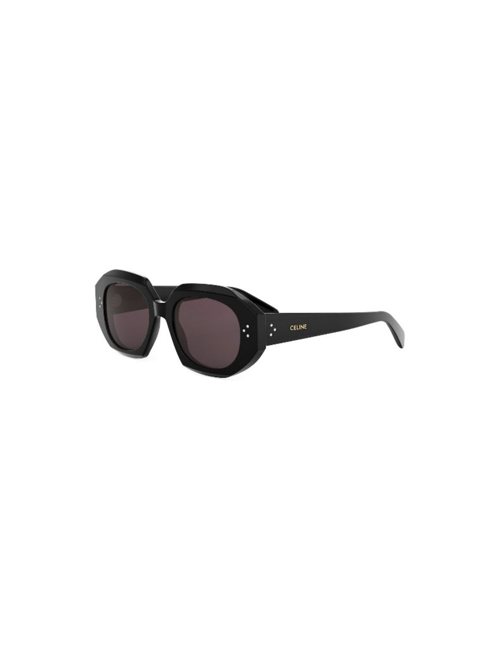 New CELINE Women's Sunglasses Acetate Frame 3 DOTS CL40319I 01Y 52 Black